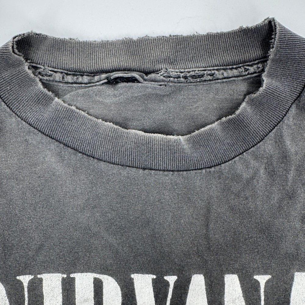 Nirvana Circles of Hell Vintage Graphic T-Shirt Faded Black Distressed XL - Picture 13 of 16